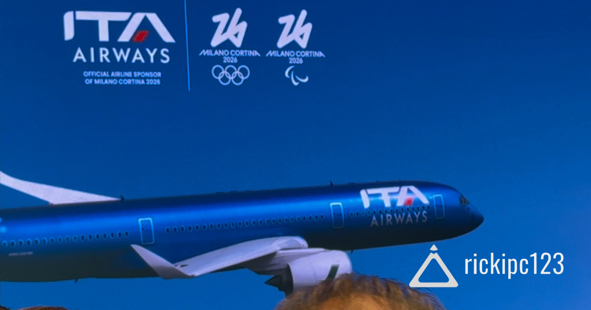Aereo ITA Airways con livrea Milano Cortina 2026